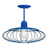 Westinghouse Garage Lighting One-Light Rally Adjustable Pendant Fixture, Nitro Blue #64778