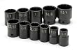 SK 4056 1/2-Inch Drive 12 Point Standard Fractional High Visibility Impact Socket Set 11 Piece