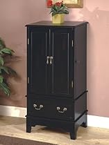 Black Jewelry Armoire - Coaster 900095