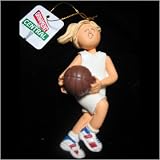 Ornament Central Blonde Female Basketball Player