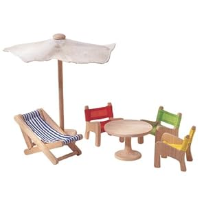 Dollhouse Patio Furniture by Plan Toys