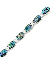 Sterling Silver Abalone Bracelet - 7.25 Inch