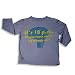 

CC Rags - Boys Long Sleeved Tee, Blue Grey