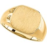 14K Yellow Gold Signet Ring
