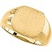 Jewelry : 14K White Gold Signet Ring