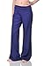 Beachcoco Women's Fold Over Comfortable Wide Linen Pants