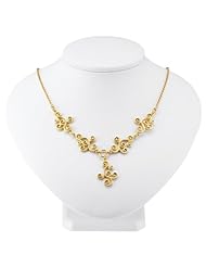 24K Gold-Plated Sterling Scroll Necklace - 16 Inches