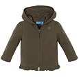zip-up knit hoodie