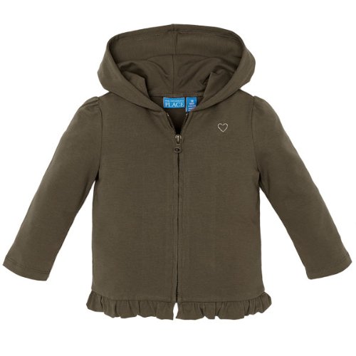 zip-up knit hoodie