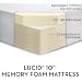 LUCID by LinenSpa 10" Memory Foam Firm Viscoelastic Mattress 20-Year Warranty, Cal King