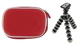 Cheap rooCASE 2n1 EVA Hard Shell (Red) Case with Memory Foam and Premium Tripod for Casio Exilim EX-Z750 7MP Digital Camera