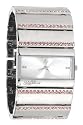 Stringfellows G986.10ST Ladies Rectangular Case with Rose Stone Set Bangle Watch
