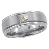 Titanium 0.05 ct. Diamond Men's Ring