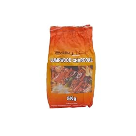 Easy Lit 5kg Lumpwood Charcoal x 2 Bags