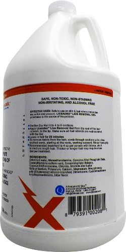 Liceadex Lice & Nit Removal Gel :: Non-Toxic Lice Treatment Gel :: 1 Gallon