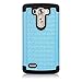 LG G3 Vigor Case, SGM (TM) Hybrid Gel Rhinestone Bling Armor Defender Case For LG G3 Vigor [SGM(TM) LOGO] (Sky Blue + Black)