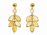 Small Posted Citrine Pineapple Earrings by Irene Neuwirth