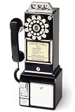 1950's Pay Phone 18.25hx9w Black