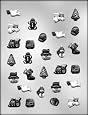CK Products Small Christmas Assortment Chocolate Mold #2