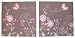 Butterfly Meadow Canvas Wall Art - Set of 2