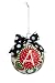Holiday Whimsy Monogram Glass Ball Ornaments