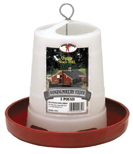 Little Giant 3 Lbs Plastic Hanging Poultry Feeder PHF3
