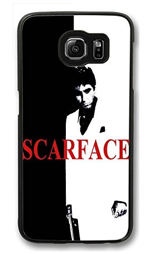 S6 Case, Galaxy S6 Case, Customize Samsung Galaxy S6 Hard Plastic Black Case Protection Shockproof Case Cover for New Galaxy S6 2015 - Scarface Movie