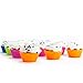 Huji Confetti Festive Colors Reusable Silicone Baking Cups Muffin Cupcake Liners Wraps Molds (24)