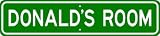 DONALD ROOM SIGN - Personalized Gift Boy or Girl, Aluminum