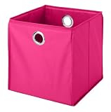 Whitmor 6757-909-FGPK 14-Inch Collapsible Cube, Feel Good Pink