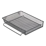 Expressions Wire Mesh Stackable Front Load Letter Tray, Black (ELD22211)