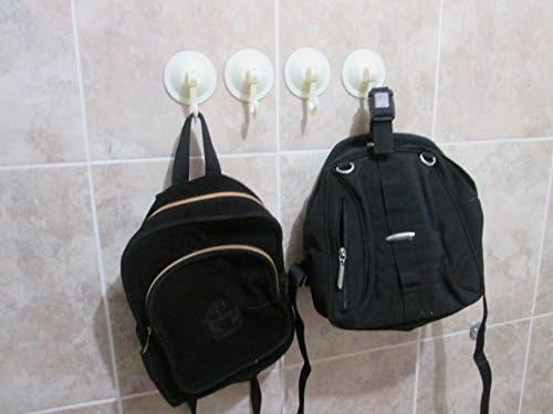 Kidelle (TM) Sturdy Removable Suction Hooks, Storage your Bathroom Towels, Window Hooks, 4 Pieces