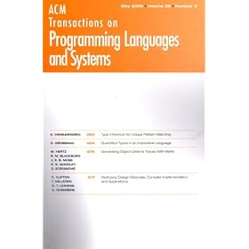 Acm Transactions on Programming Languages and Systems