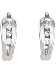 Pair of Platinum Diamond Earrings - 0.18 Ct. -- LIFETIME WARRANTY