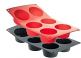 De Buyer 1902.01 Moul  Flex Silicone Muffin Baking Mould, Red  from De Buyer