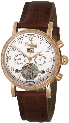 Engelhardt Automatik Herrenuhr mit offener Unruh und Glasboden