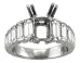Emerald Cut Diamond Engagement Ring 2.50cttw (cz ctr)