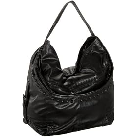 BCBG Max Azria Indie Rock Studded Large Hobo