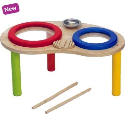 419MYAWRSKL Wooden Little Drummer Set by Voila