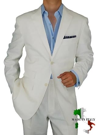 White Color Luxurious Soft Linen Material Suit