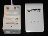 Simpler Networks Homeplug AV 200 Mbps mini size Ethernet Adapter starter kit