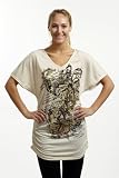 Curve Appeal Plus Size Spun Jersey V-Neck Printed Top