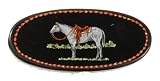 Horse brush Painted Wood Body Brush - Horse w/Saddle