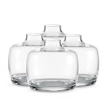 Dansk Bouquettes 2-1/2-Inch Clear Mini Vases, Set of 4