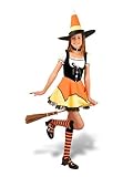 Charades Costumes - Candy Corn Witch Child Costume Charades Costumes - Candy Corn Witch Child Costume