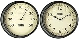 from OV GARDMAN 23 CM WESSEX THERMOMETER/CLOCK TWIN PACK GARDEN