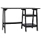 Braxton Trestle Desk - Black