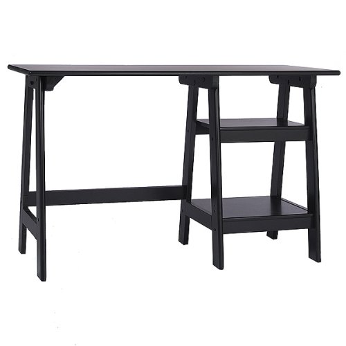 Braxton Trestle Desk - Black