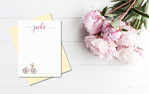 Personalized Stationery, Personalized Stationary, Personalized Thank you Cards, Personalized Notecards, Cards and Envelopes, Set of 10 Flat Notecards and Envelopes, Your Choice of Colors
