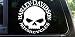 LARGE Harley skull with text die cut decal / sticker